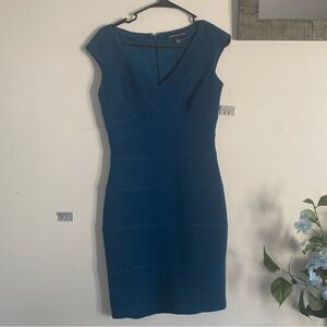 American Living Blue Cap Sleeve Mini Dress